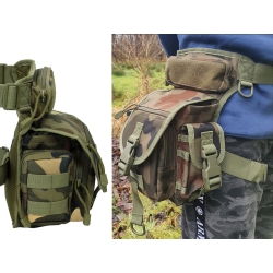 Torba saszetka biodrowa na nogę wojskowa taktyczna pojemna militarna nerka