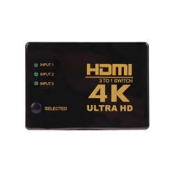 Switch rozdzielacz 3x do 1 hdmi 4k uhd + pilot ir