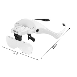 Lupa okulary precyzyjne nagłowna serwis 4 led 3,5x