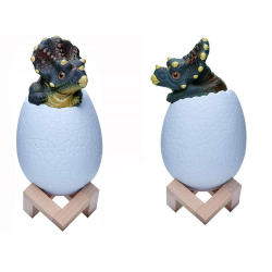 Lampka nocna dinozaur triceratops jajko rgb led jajo świecące dla dzieci