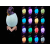 Lampka nocna dinozaur triceratops jajko rgb led jajo świecące dla dzieci