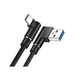 Kabel przewód usb usb-c typ c kątowy do ładowania qc do telefonu 1m