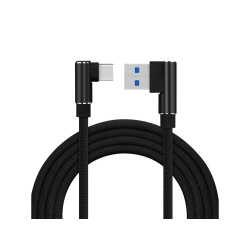 Kabel przewód usb usb-c typ c kątowy do ładowania qc do telefonu 1m