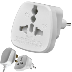 Adapter przejściówka gniazdo uk anglia wtyk pl