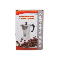 Kawiarka zaparzacz do kawy 9 kaw 450ml aluminiowa