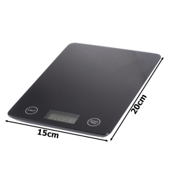 Waga kuchenna elektroniczna lcd 5kg szkło płaska dokładna