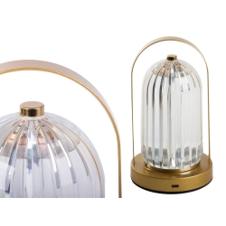 Lampka nocna stołowa kryształ led lampion dotykowa