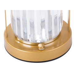 Lampka nocna stołowa kryształ led lampion dotykowa