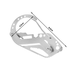 Brelok do kluczy karabińczyk survival multitool