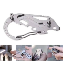 Brelok do kluczy karabińczyk survival multitool