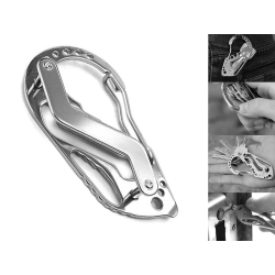 Brelok do kluczy karabińczyk survival multitool
