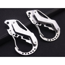 Brelok do kluczy karabińczyk survival multitool