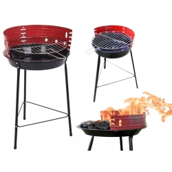 Grill węglowy brykietowy ogrodowy okrągły przenośny turystyczny na biwak