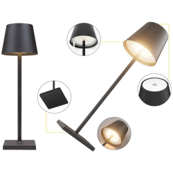 Lampka nocna stołowa dotykowa lampa 3 stopniowa wysoka bezprzewodowa usb
