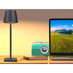 Lampka nocna stołowa dotykowa lampa 3 stopniowa wysoka bezprzewodowa usb