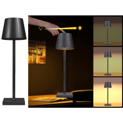 Lampka nocna stołowa dotykowa lampa 3 stopniowa wysoka bezprzewodowa usb