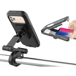 Uchwyt rowerowy na telefon do telefonu wodoodporny zamykany obrotowy 360