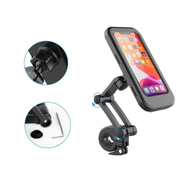 Uchwyt rowerowy na telefon do telefonu wodoodporny zamykany obrotowy 360
