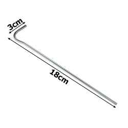 Szpilki do namiotu mocujące śledzie kotwy stal 18cm 20szt hak haczyk kołki