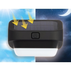 Lampka solarna ogrodowa led rgb na schody taras płot czujnik zmierzchu