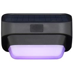 Lampka solarna ogrodowa led rgb na schody taras płot czujnik zmierzchu