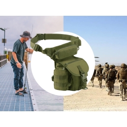 Torba saszetka biodrowa na nogę wojskowa taktyczna pojemna militarna nerka
