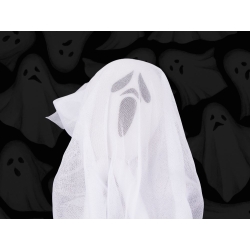 Dekoracja halloween wisząca ozdoba duch biała krzyk szkielet zjawa 65cm