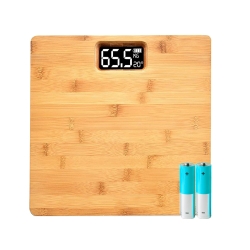 Waga łazienkowa elektroniczna bambusowa cyfrowa lcd temperatura 180kg