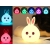 Lampka nocna dla dzieci led królik dotyk rgb