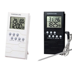 Termometr kuchenny sonda zegar lcd do mięsa