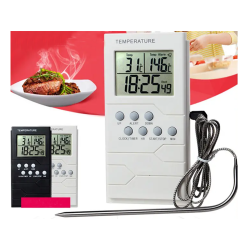 Termometr kuchenny sonda zegar lcd do mięsa