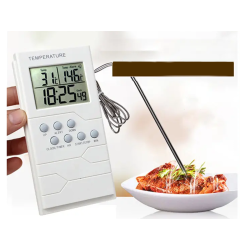 Termometr kuchenny sonda zegar lcd do mięsa