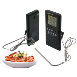 Termometr kuchenny sonda zegar lcd do mięsa