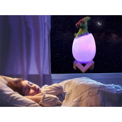 Lampka nocna dinozaur dino jajko rgb led jajo świecące dla dzieci
