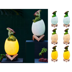 Lampka nocna dinozaur dino jajko rgb led jajo świecące dla dzieci
