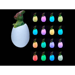 Lampka nocna dinozaur dino jajko rgb led jajo świecące dla dzieci
