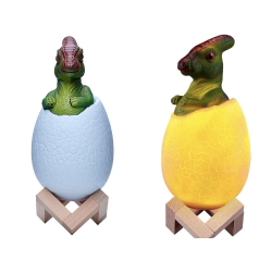 Lampka nocna dinozaur dino jajko rgb led jajo świecące dla dzieci