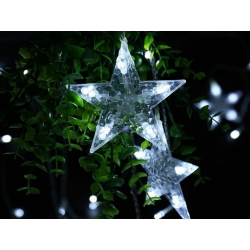 Lampki girlanda gwiazdki kurtyna świetlna 138 led