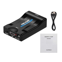Adapter konwerter scart av euro do hdmi  full hd