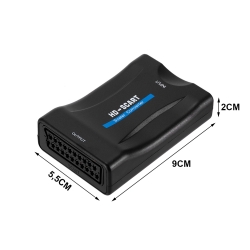 Adapter konwerter scart av euro do hdmi  full hd