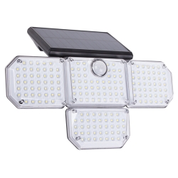 Lampa solarna 181 led z czujnikiem ruchu zmierzchu + pilot ogrodowa uliczna