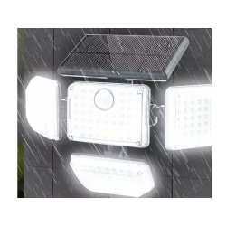 Lampa solarna 181 led z czujnikiem ruchu zmierzchu + pilot ogrodowa uliczna