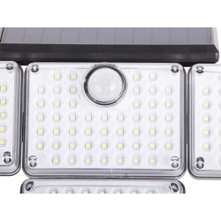 Lampa solarna 181 led z czujnikiem ruchu zmierzchu + pilot ogrodowa uliczna