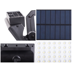 Lampa solarna 181 led z czujnikiem ruchu zmierzchu + pilot ogrodowa uliczna