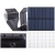Lampa solarna 181 led z czujnikiem ruchu zmierzchu + pilot ogrodowa uliczna