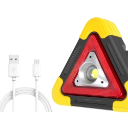 Trójkąt ostrzegawczy led latarka lampka power bank