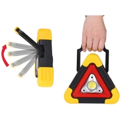 Trójkąt ostrzegawczy led latarka lampka power bank