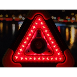 Trójkąt ostrzegawczy led latarka lampka power bank