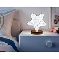 Lampka nocna stołowa gwiazda kryształ led rgb usb