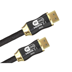 Kabel przewód hdmi 2.1 video ultra high speed 8k 60hz 4k 120hz hq gold 3m